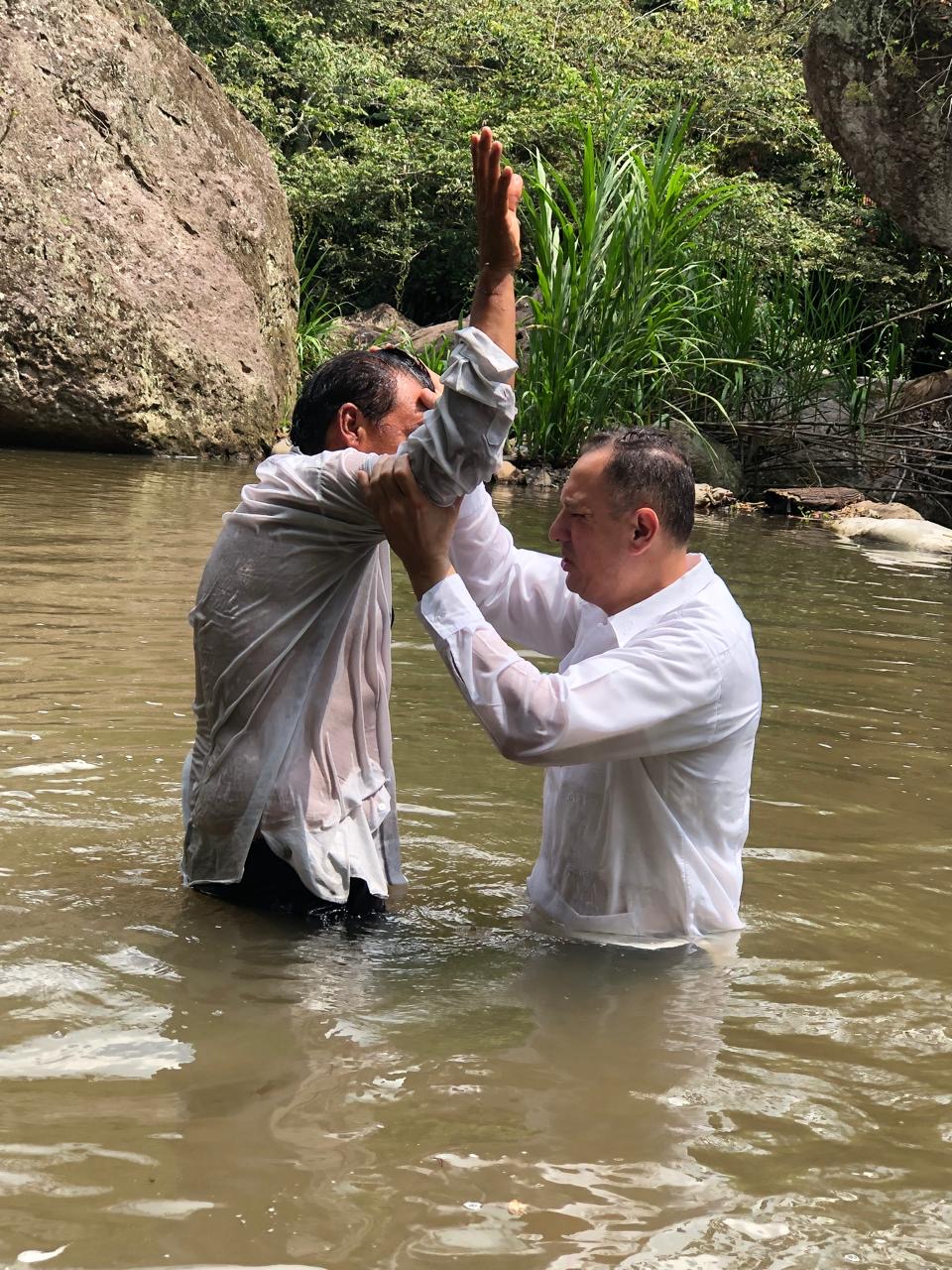 Baptism in the rivers of Matagalpa